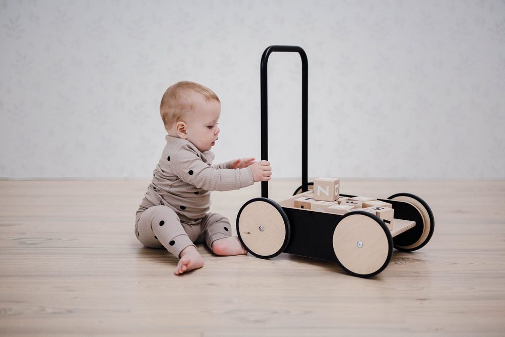Toys - Baby Walker - Minimalist and partly upcycled designer toy - OOH NOO