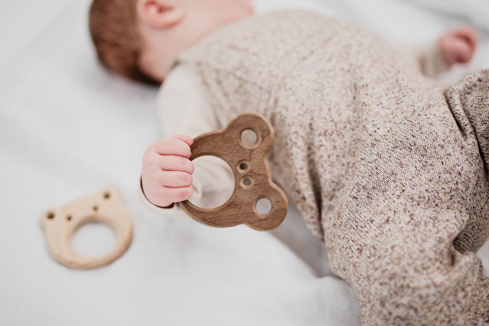 Toys - Wooden Teether — Care Bear - OOH NOO