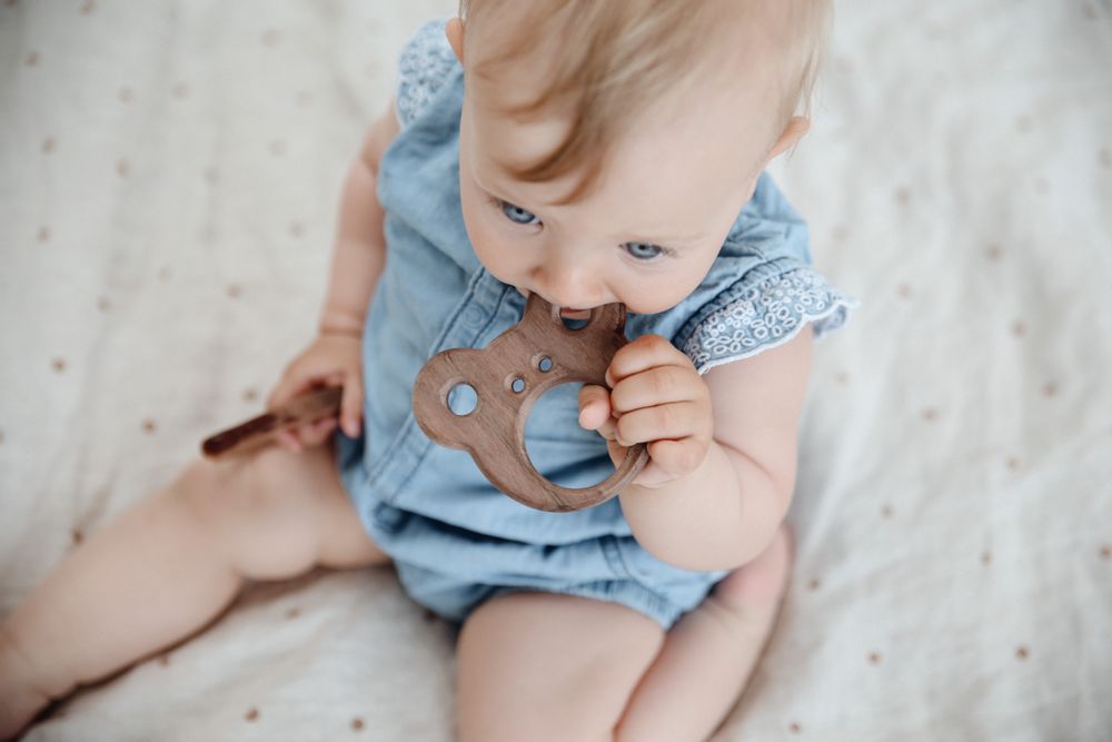 Toys - Wooden Teether — Care Bear - OOH NOO