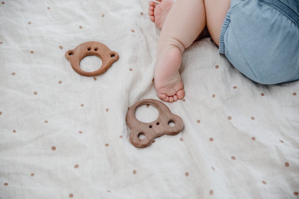 Toys - Wooden Teether — Care Bear - OOH NOO
