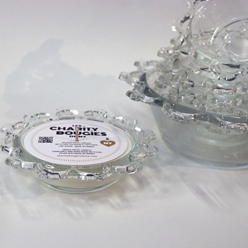 Bougies - BOUGIE VERRE  OU CRISTAL M - CHARITY BOUGIES DE NY