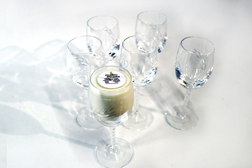 Objets de décoration - BOUGIE EN VERRE OU CRISTAL S ou M - CHARITY BOUGIES DE NY