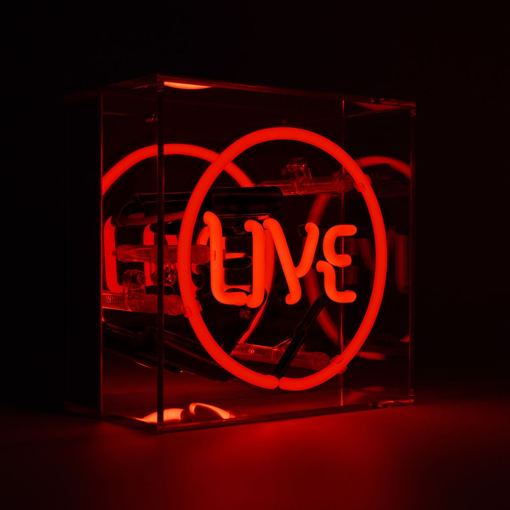 LED modules - 'LIVE' MINI GLASS NEON SIGN - LOCOMOCEAN