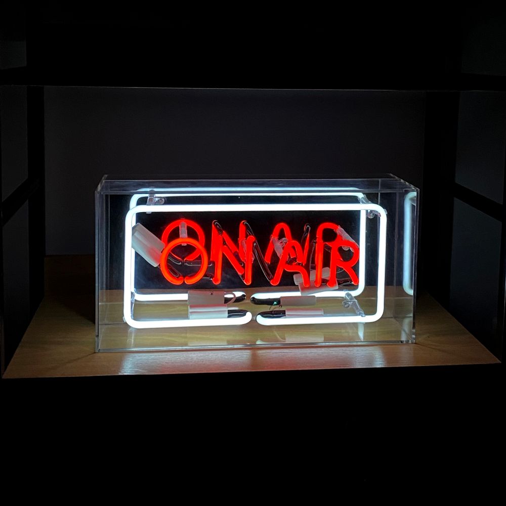 Desk lamps - 'On Air' Acrylic Box Neon Light - LOCOMOCEAN