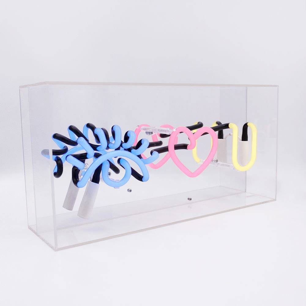 Lampes de bureau - Boîte à néon en acrylique « Eye Love You » - LOCOMOCEAN