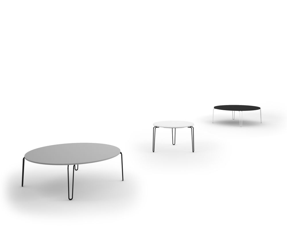 Tables basses - Tables basses gigognes PROUVE 70 & 105 - design Sergio BALLESTEROS pour PIKO Edition. - PIKO EDITION.