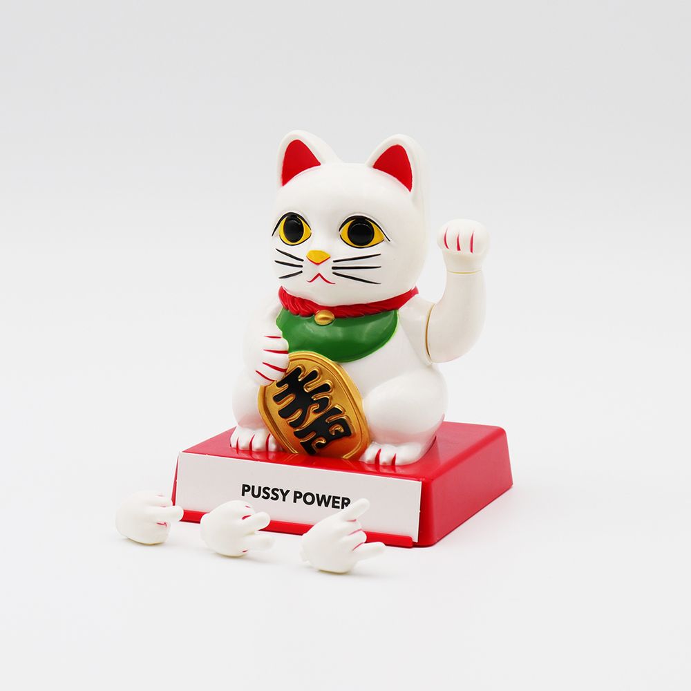 Objets de décoration - CATTITUDE - CHAT PORTE-BONHEUR AUX MAINS INTERCHANGEABLES - LOCOMOCEAN