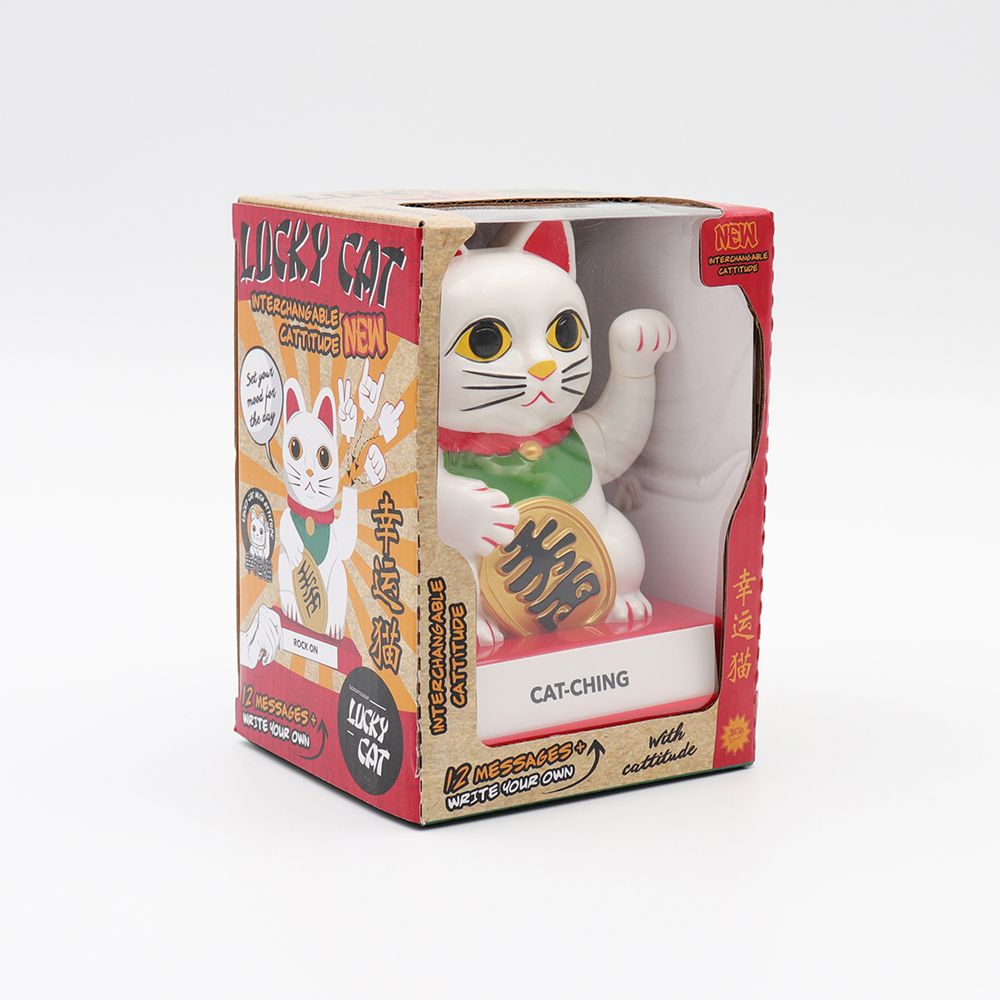 Objets de décoration - CATTITUDE - CHAT PORTE-BONHEUR AUX MAINS INTERCHANGEABLES - LOCOMOCEAN
