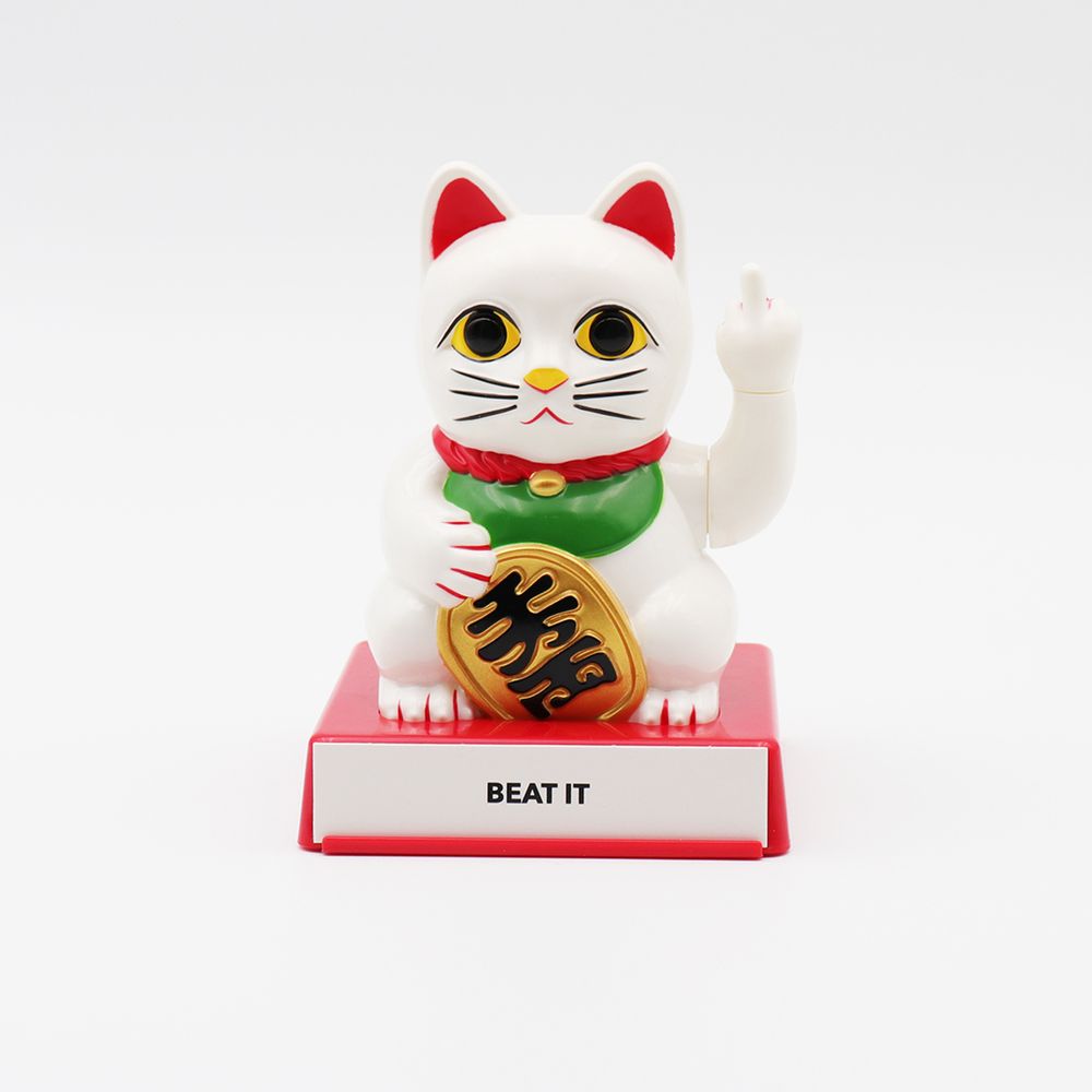 Objets de décoration - CATTITUDE - CHAT PORTE-BONHEUR AUX MAINS INTERCHANGEABLES - LOCOMOCEAN