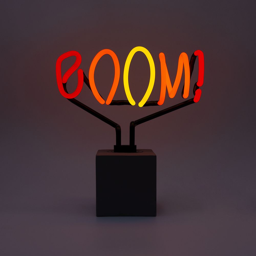 Desk lamps - NEON 'BOOM' SIGN - LOCOMOCEAN