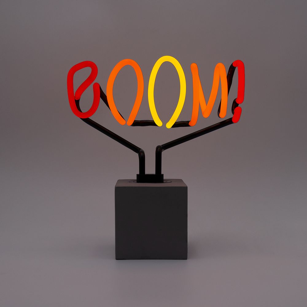 Desk lamps - NEON 'BOOM' SIGN - LOCOMOCEAN