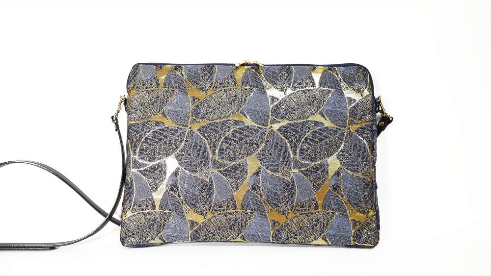 Decorative objects - Kyoto Nishijin Silk Brocade Leaf Vein Large Pattern - NISHIJIN OKAMOTO