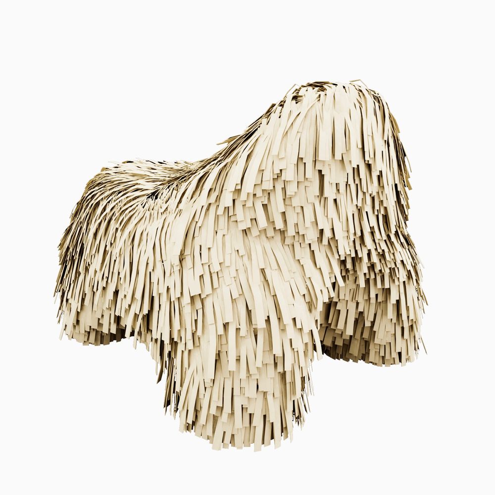 Ottomans - Pouffe Puppy - SCARLET SPLENDOUR