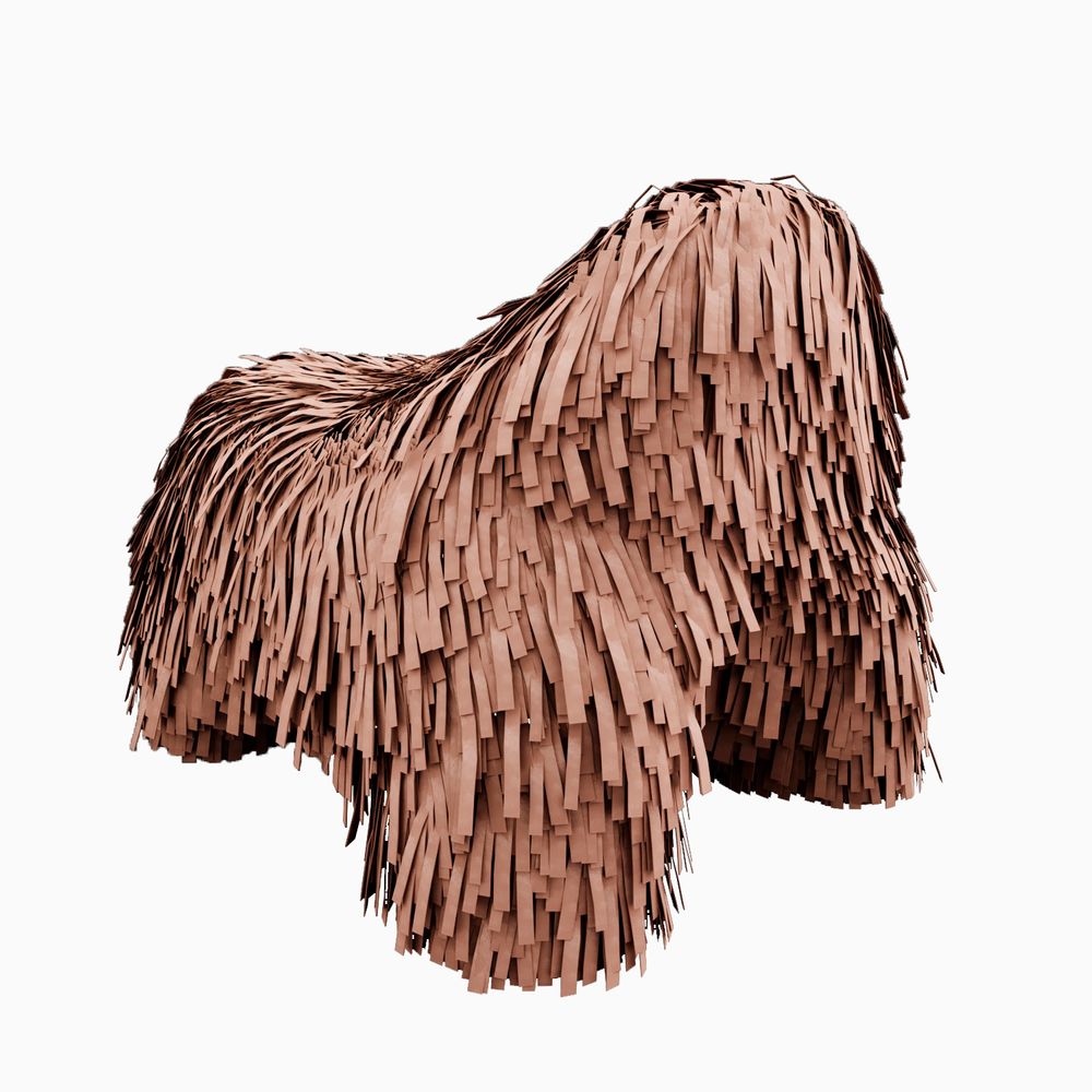 Ottomans - Pouffe Puppy - SCARLET SPLENDOUR