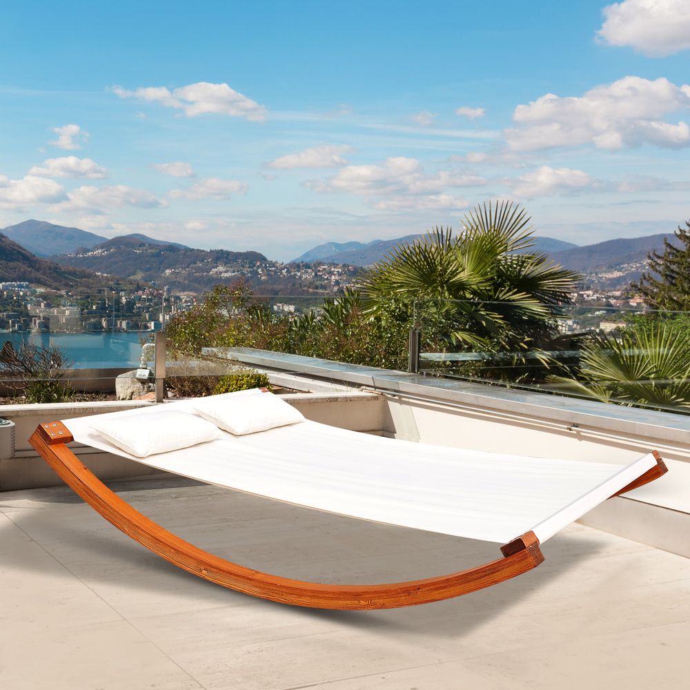 Deck chairs - 2-seater rocking design sun lounger  - AOSOM BUSINESS