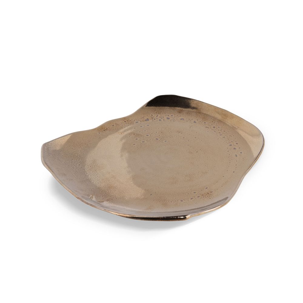 Formal plates - Board Plate Ceramic, Extra Large - Platinum - DUTCHDELUXES INTERNATIONAL BV
