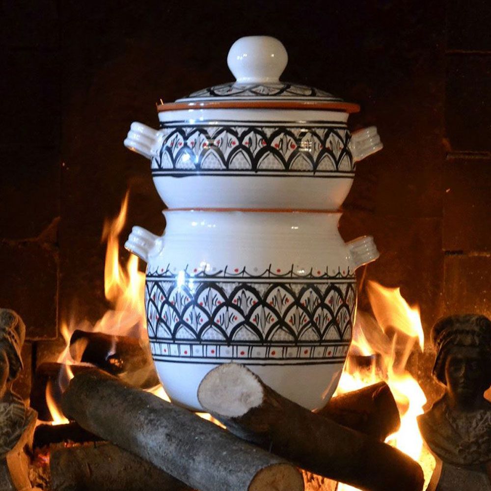 Faitouts - couscoussier de cuisson en pâte à feu - YODECO