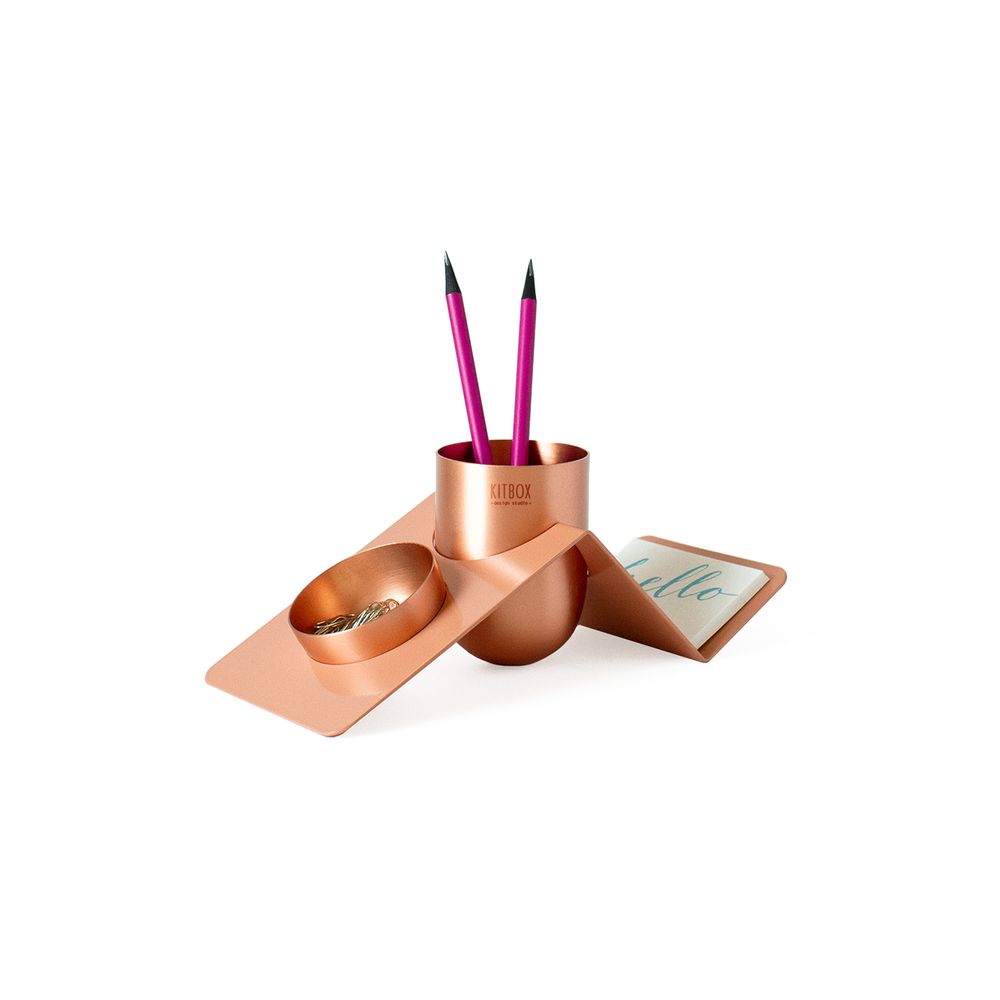 Papeterie - BLANK Organisateur de Bureau - Pink Martini - KITBOX DESIGN