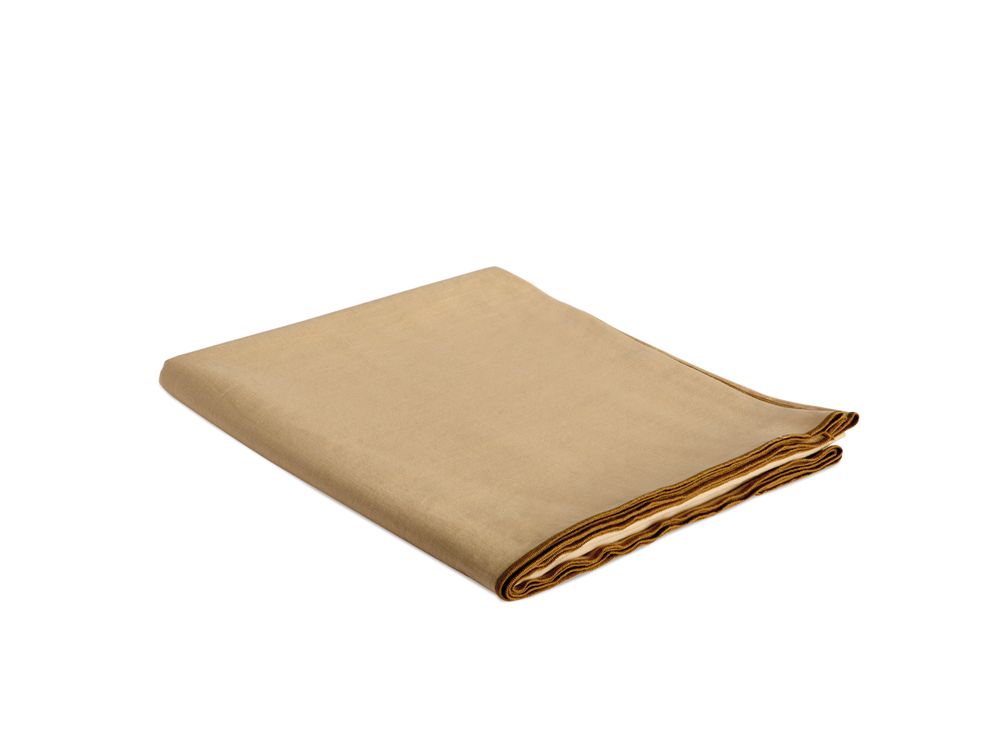 Nappes - Lot de 2 serviettes en coton et lin ivoire à franges 40x40 cm MS22026 - ANDREA HOUSE