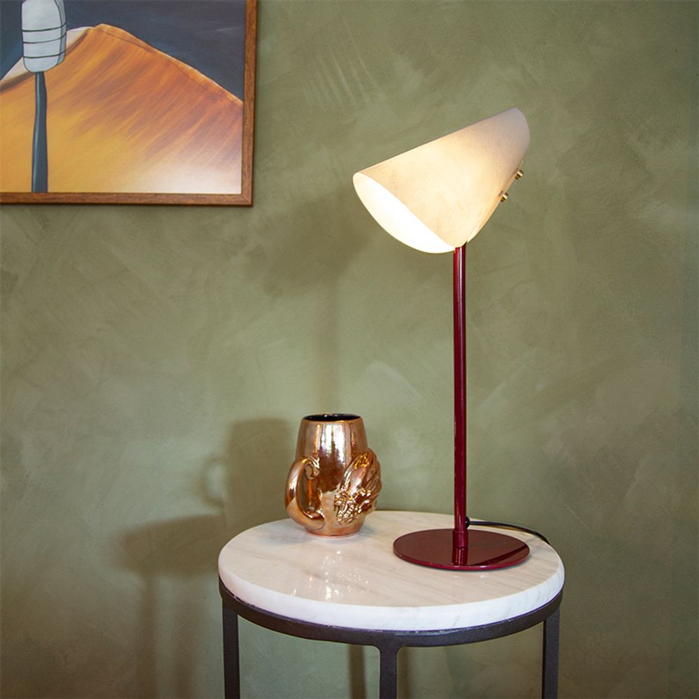 Design objects - June Desk Lamp -Maroon - KITBOX DESIGN