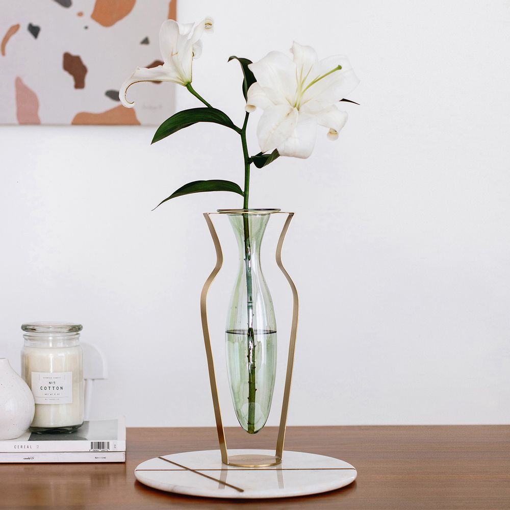 Vases - Droplet Tall Vase - Menta - KITBOX DESIGN