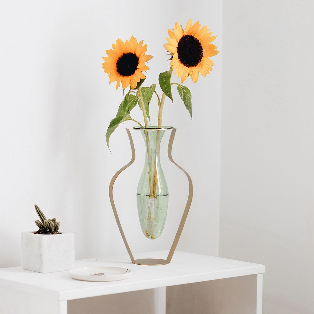 Vases - Droplet Wide Vase - Menta - KITBOX DESIGN