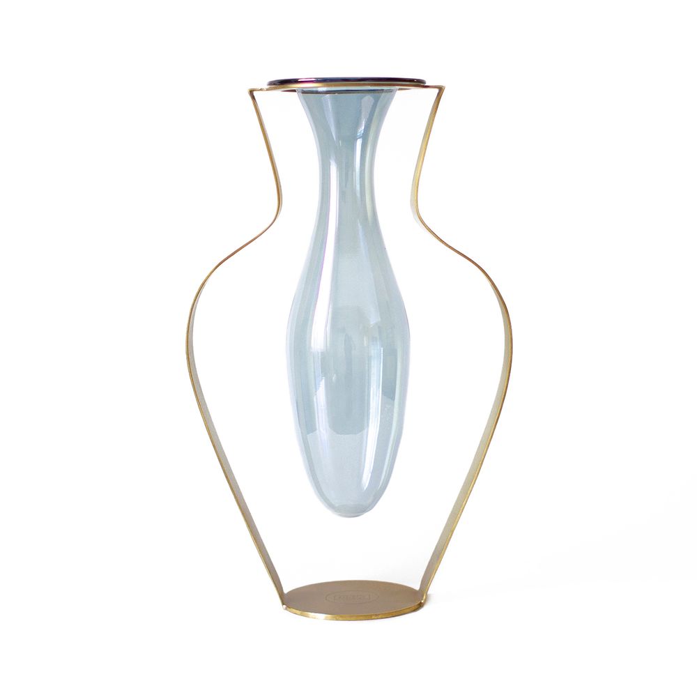 Vases - Vase Droplet Wide - Aqua - KITBOX DESIGN