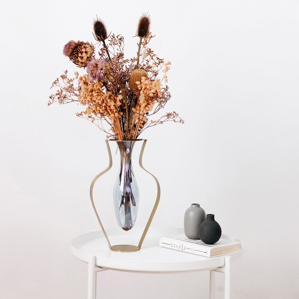 Vases - Vase Droplet Wide - Aqua - KITBOX DESIGN