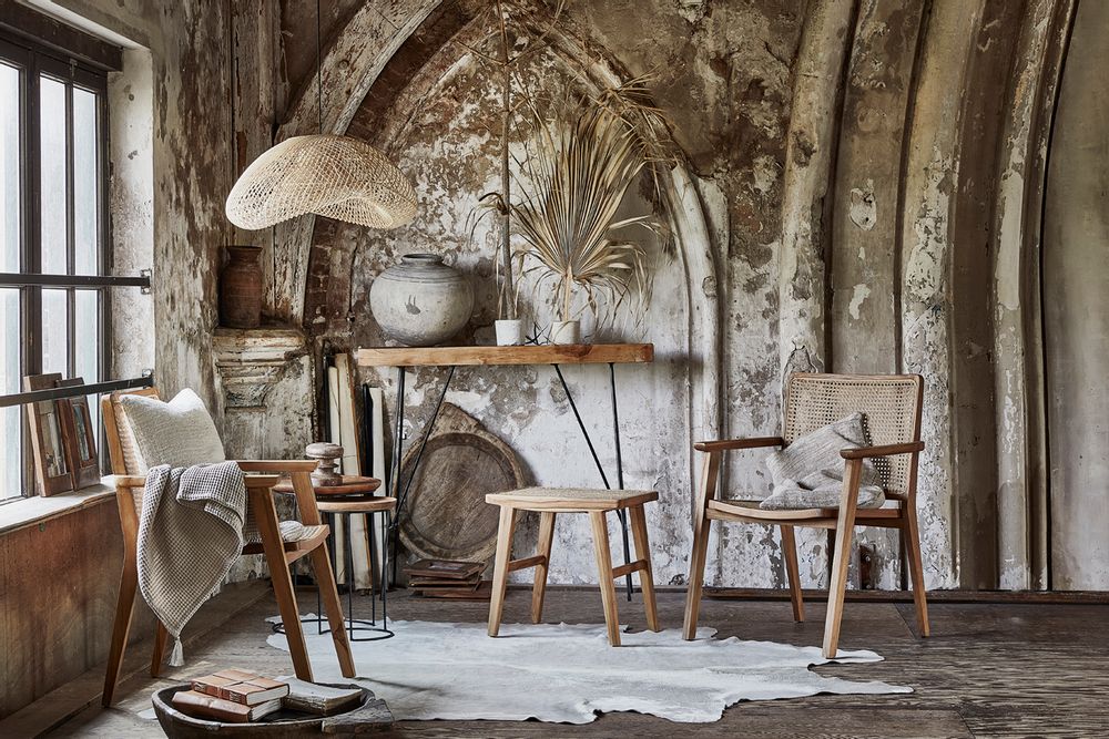 Chairs - Nova dining chair with armrests - RAW MATERIALS