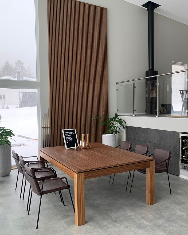 Dining Tables - Fusiontables - Wood-Line collection convertible dining pool table - FUSIONTABLES