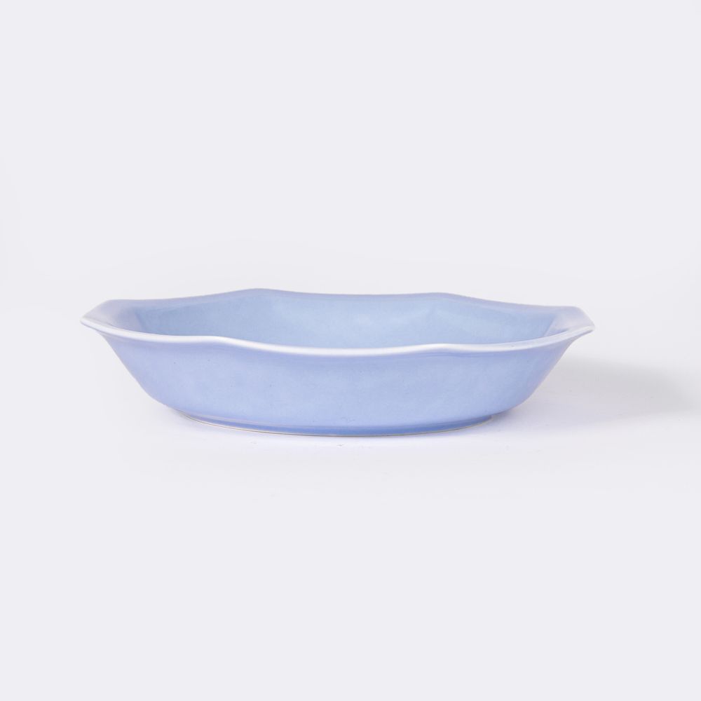 Kitchen utensils - Octagonal porcelain soup plate - Light blue - OGRE LA FABRIQUE