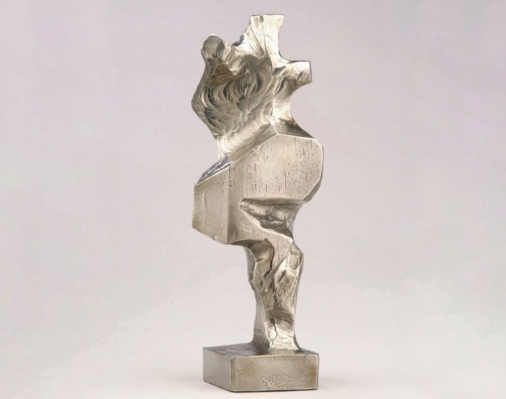 Sculptures, statuettes et miniatures - Sculpture en acier inoxydable/bronze de la collection de figurines - GALLERY CHUAN