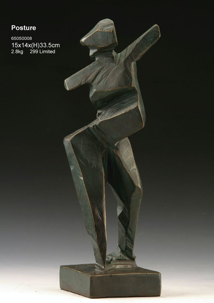Sculptures, statuettes et miniatures - Sculpture en acier inoxydable/bronze de la collection de figurines - GALLERY CHUAN