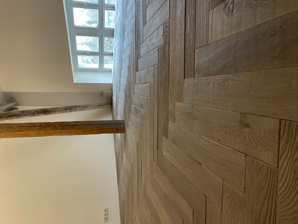 Parquets - Chevron - Vintage, aged and hardly brushed- Campagne Range - ARBONY