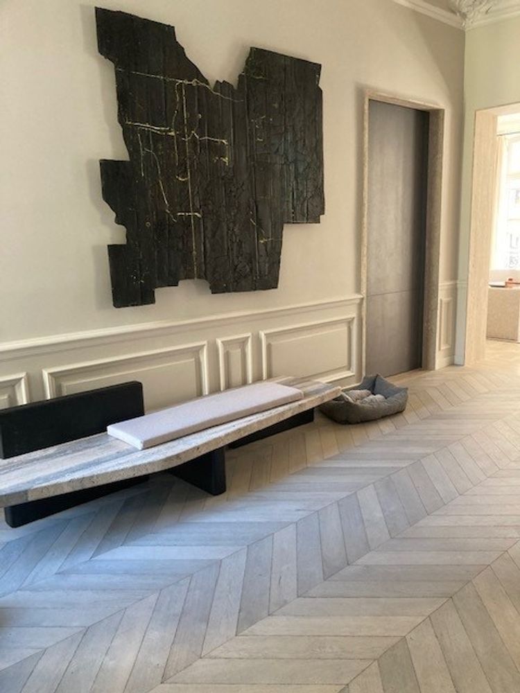 Parquets - Chevron - Point de Hongrie - Vintage, ancien et vieilli - Manoir. - ARBONY
