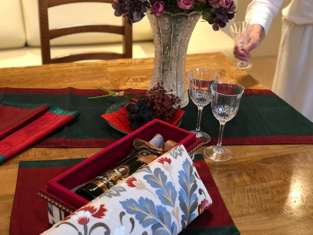 Christmas table settings - Japanese Chabako GIft Box "ACANTHAS GFC-S" - INTERIOR CHABAKO