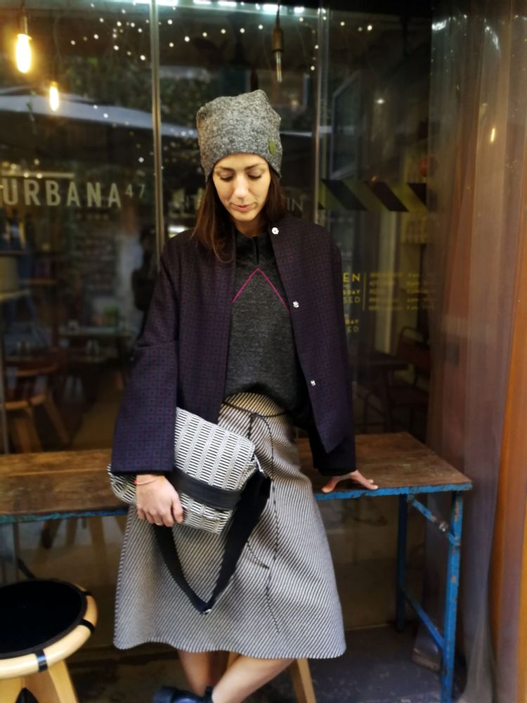 Bags and totes - Handmade textile bags in "Bisaccia" traditional Sardinian cotton - ELENA KIHLMAN