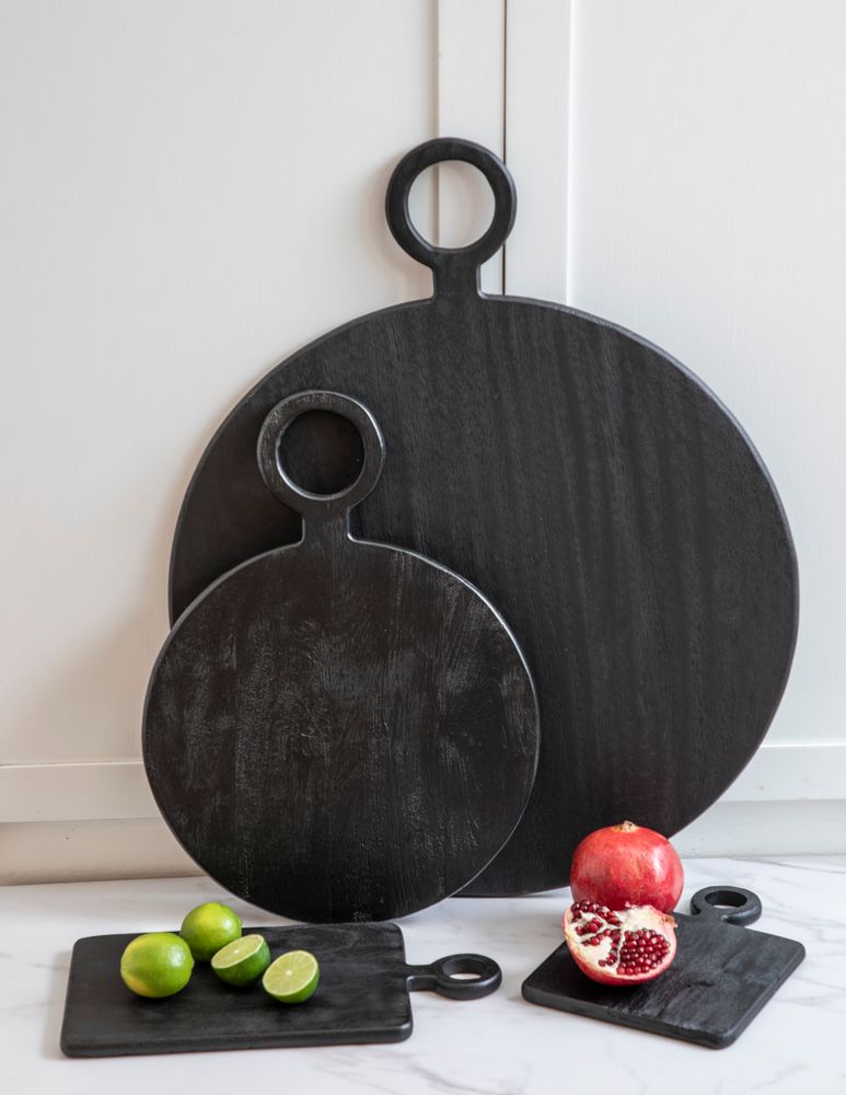 Plats et saladiers - Planches en bois de manguier noir - BE HOME