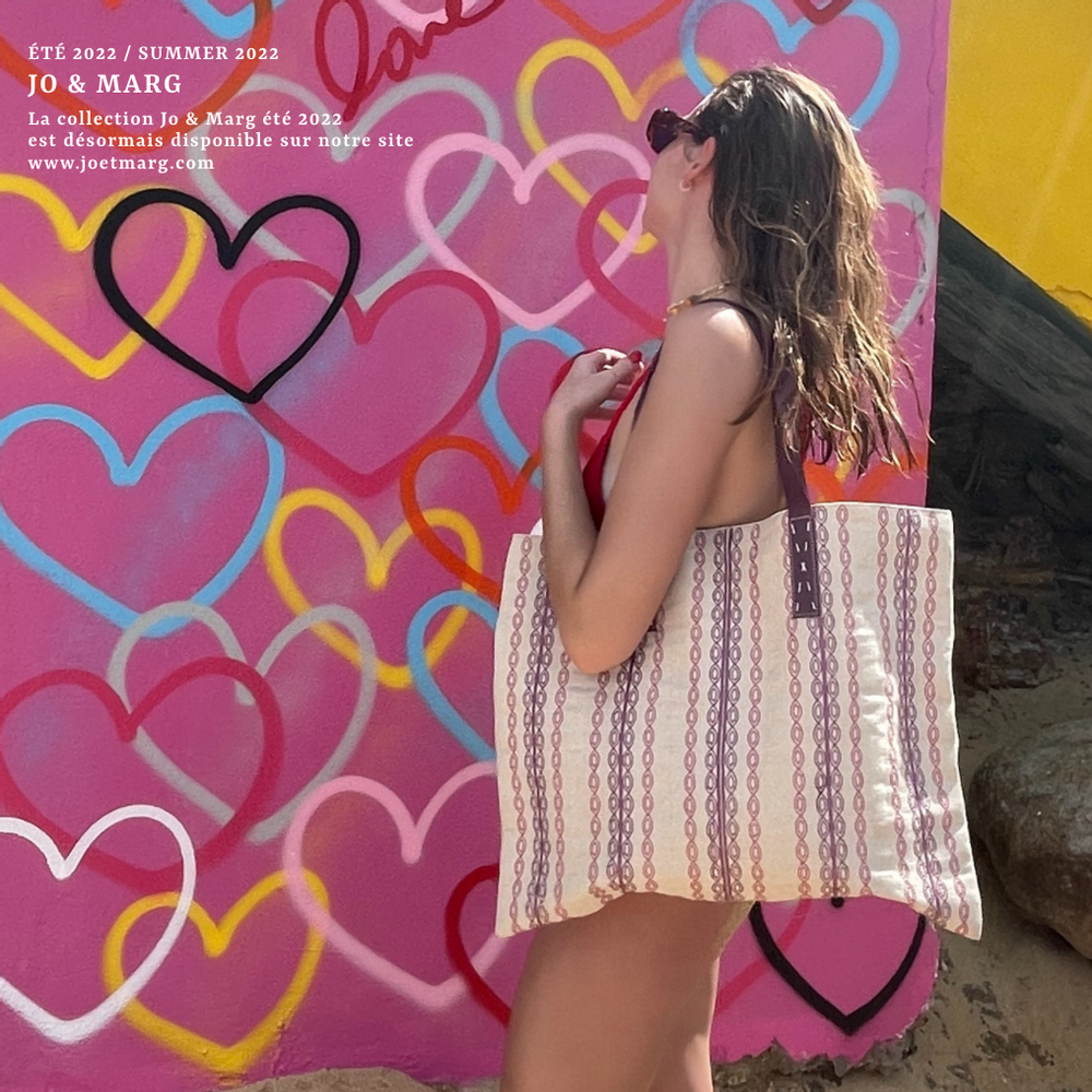 Sacs et cabas - Cabas Brodés Rayures - JO & MARG