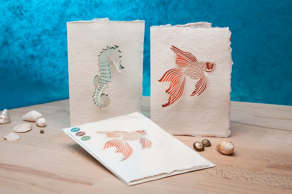 Papeterie - Cartes en coton recyclé - FORMES BERLIN