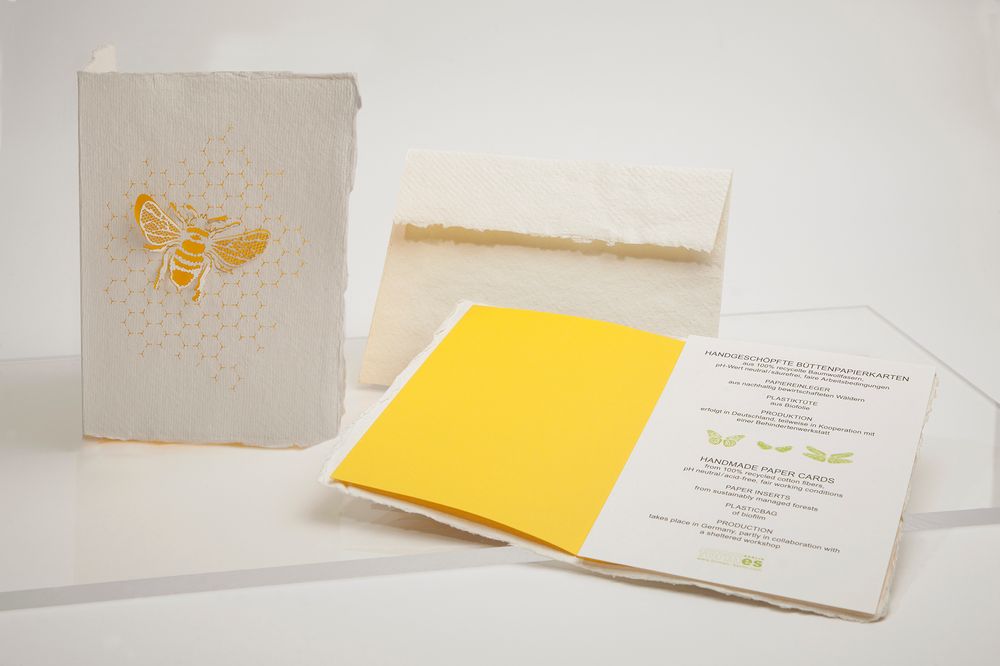 Papeterie - Cartes en coton recyclé - FORMES BERLIN