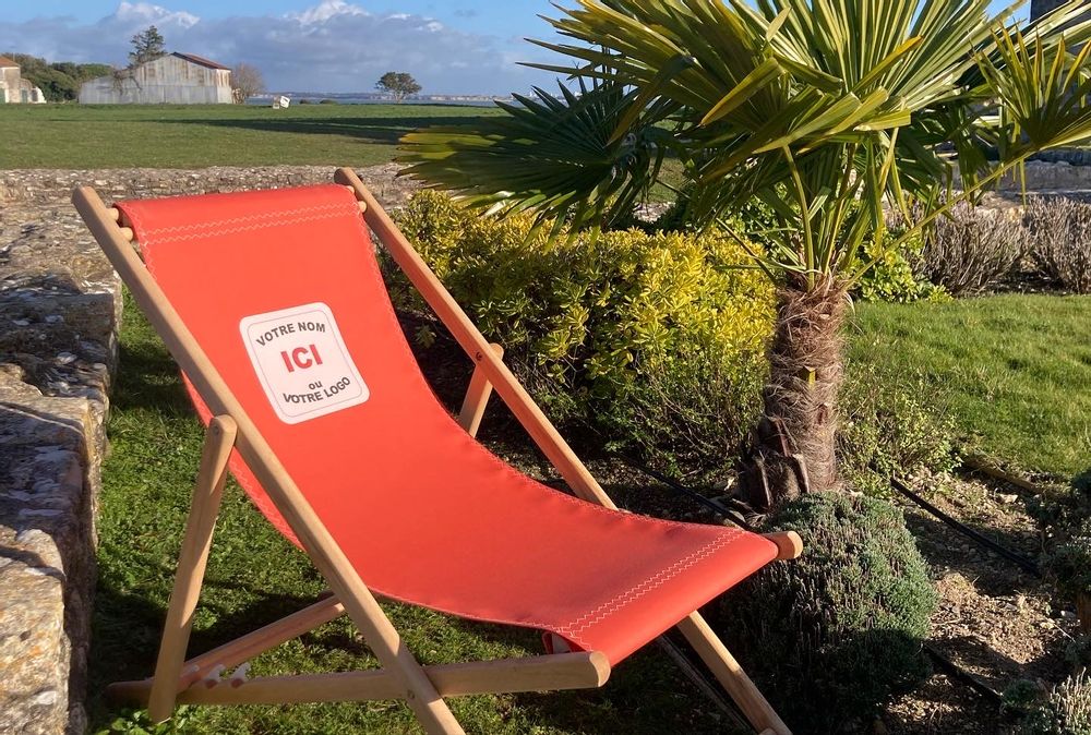 Objets personnalisables - CHILIENNE AVEC LOGO PERSONNALISE - SAS SILAIA
