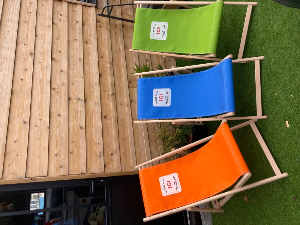 Objets personnalisables - CHILIENNE AVEC LOGO PERSONNALISE - SAS SILAIA
