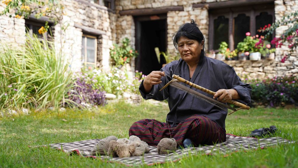 Table linen - Runner YANGZOM & THINLEY - BHUTAN TEXTILES