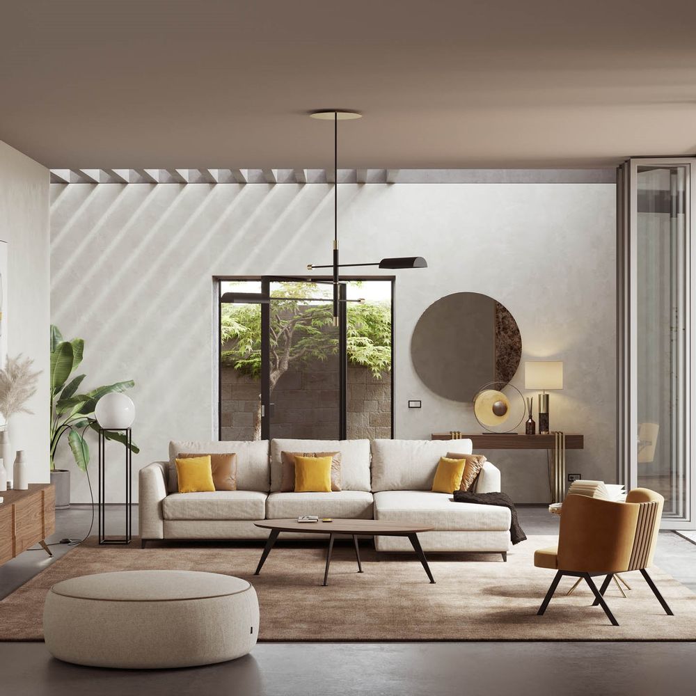 Sofas - London Sofa with Chaise Longue - LASKASAS