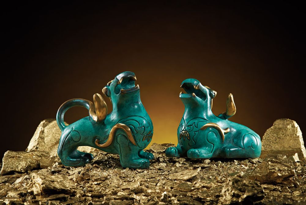 Sculptures, statuettes and miniatures - Plentiful (Pi-Xiu) Bronze Sculpture - GALLERY CHUAN