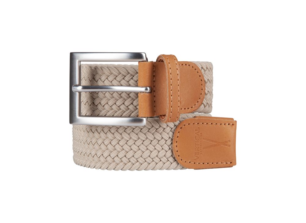Leather goods - Beige braided belt - VERTICAL L ACCESSOIRE