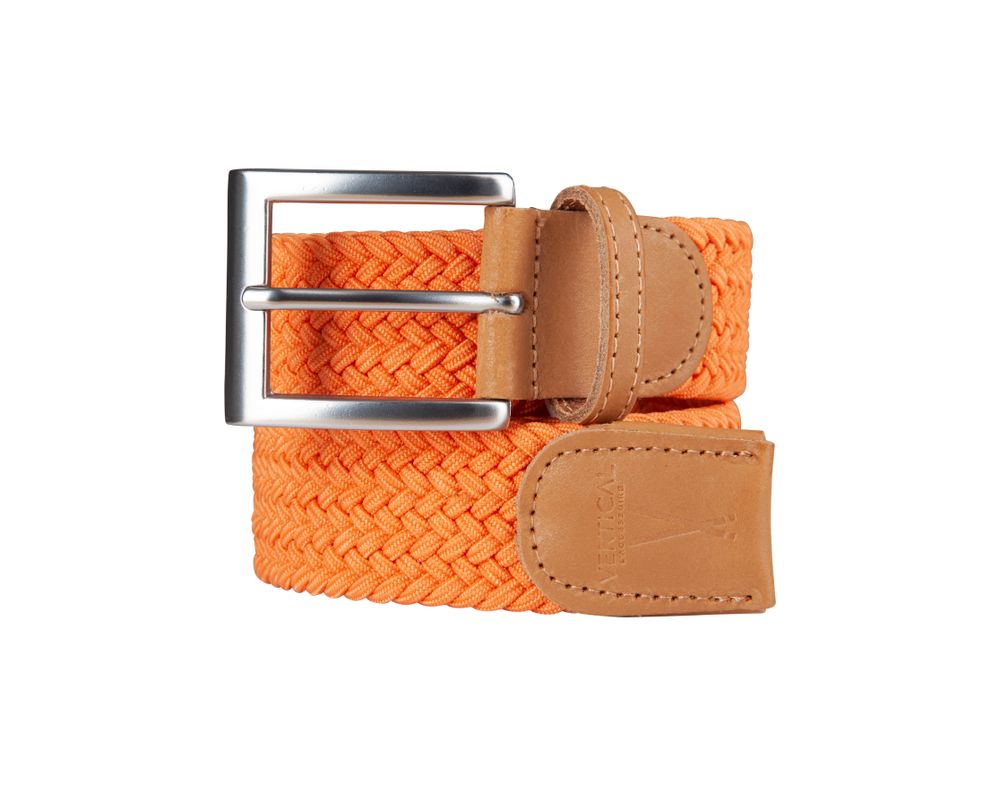 Petite maroquinerie - Ceinture tressée orange - VERTICAL L ACCESSOIRE