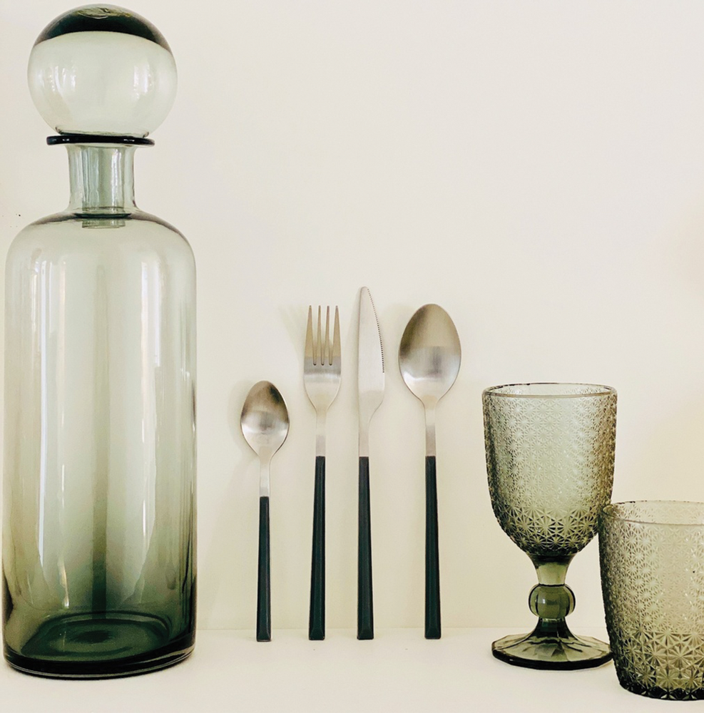 Glass - Dishes, glass\" face\ "”, cutlery. - OPJET PARIS