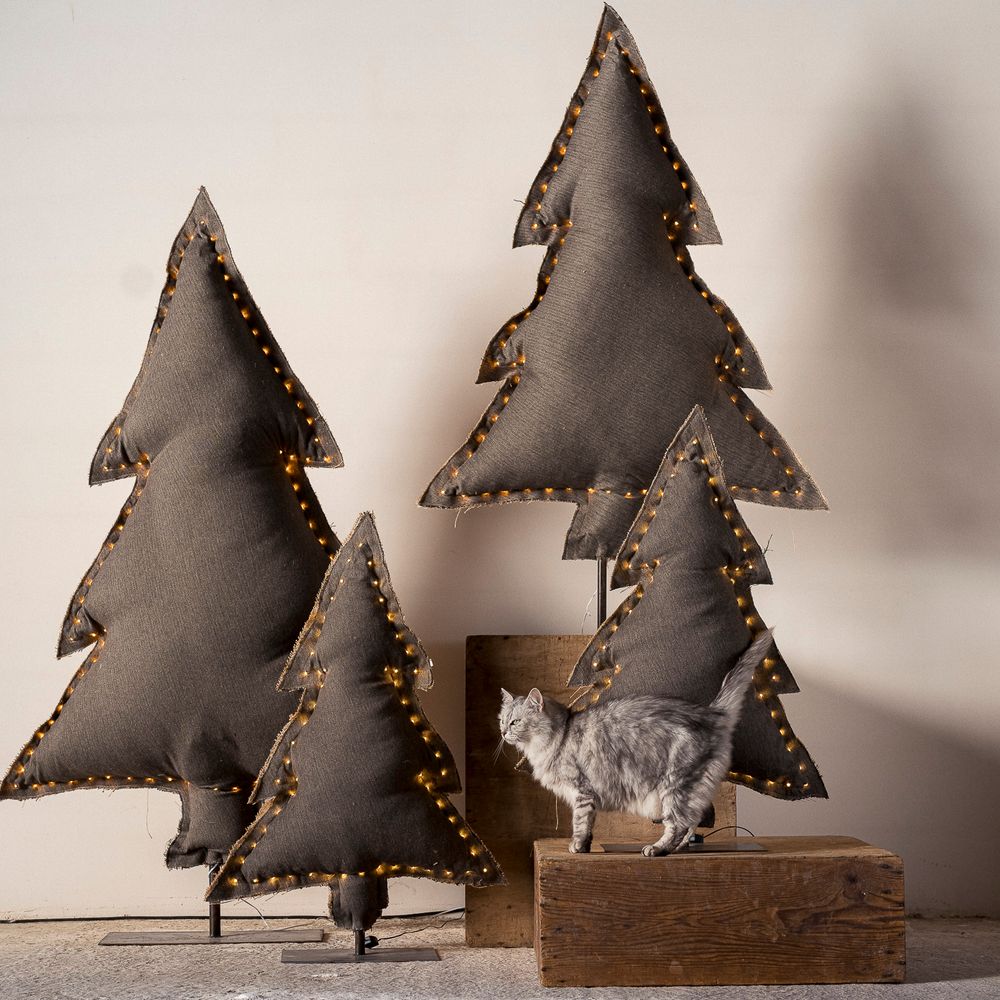 Decorative objects - Bright Fir Trees - ROSE VELOURS